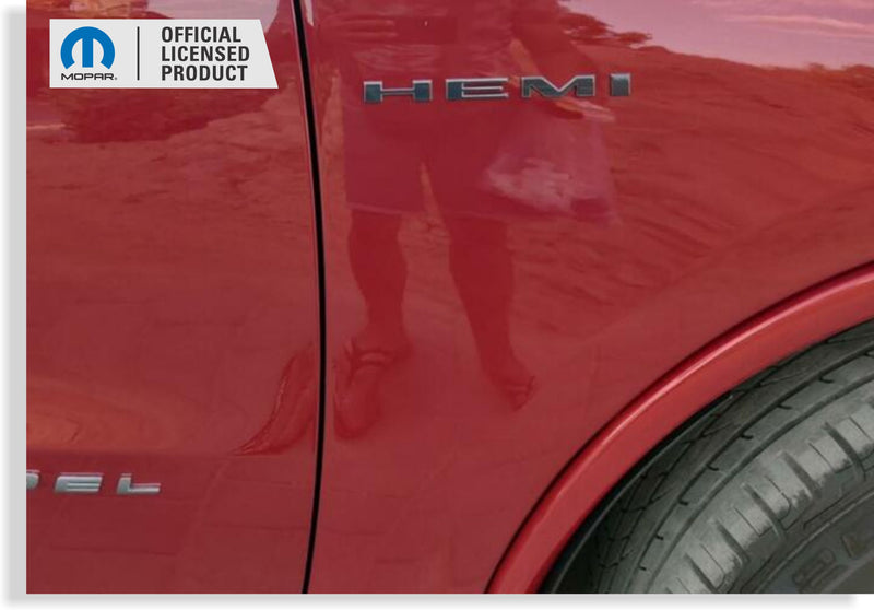 HEMI Fender Emblem Overlay Decal Stickers - 2020-2024 Durango R/T