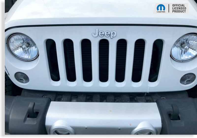 Jeep Grille Emblem Overlay Decal Sticker  - 07-18 Wrangler JK