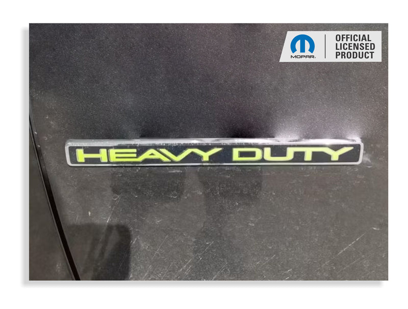 HEAVY DUTY Door Emblem Overlay Decals   - 2013-2018 Ram 3500