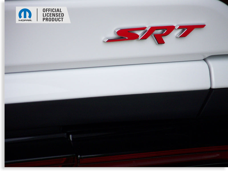 SRT Front and Rear Emblem Overlay Decals - 2015-2016 Challenger SRT Hellcat