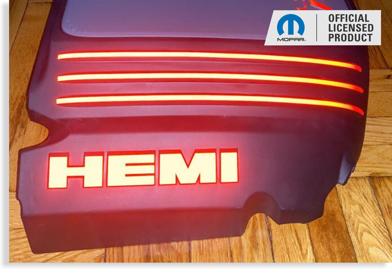 HEMI Lettering Engine Cover Decals - 11-24 Durango R/T