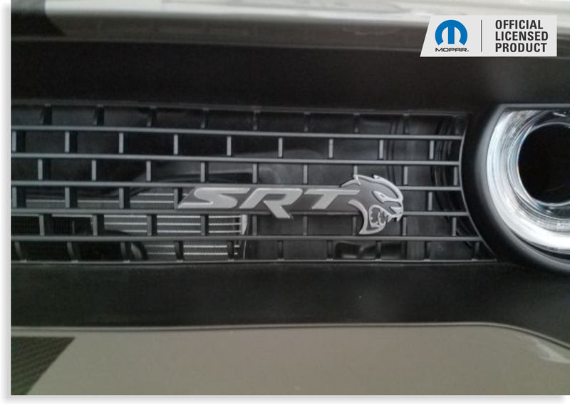 SRT Front and Rear Emblem Overlay Decals - 18-23 Challenger SRT Hellcat