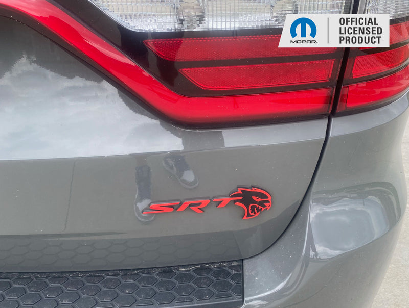 Durango SRT Hellcat Grille and Liftgate Emblem Overlay Decals