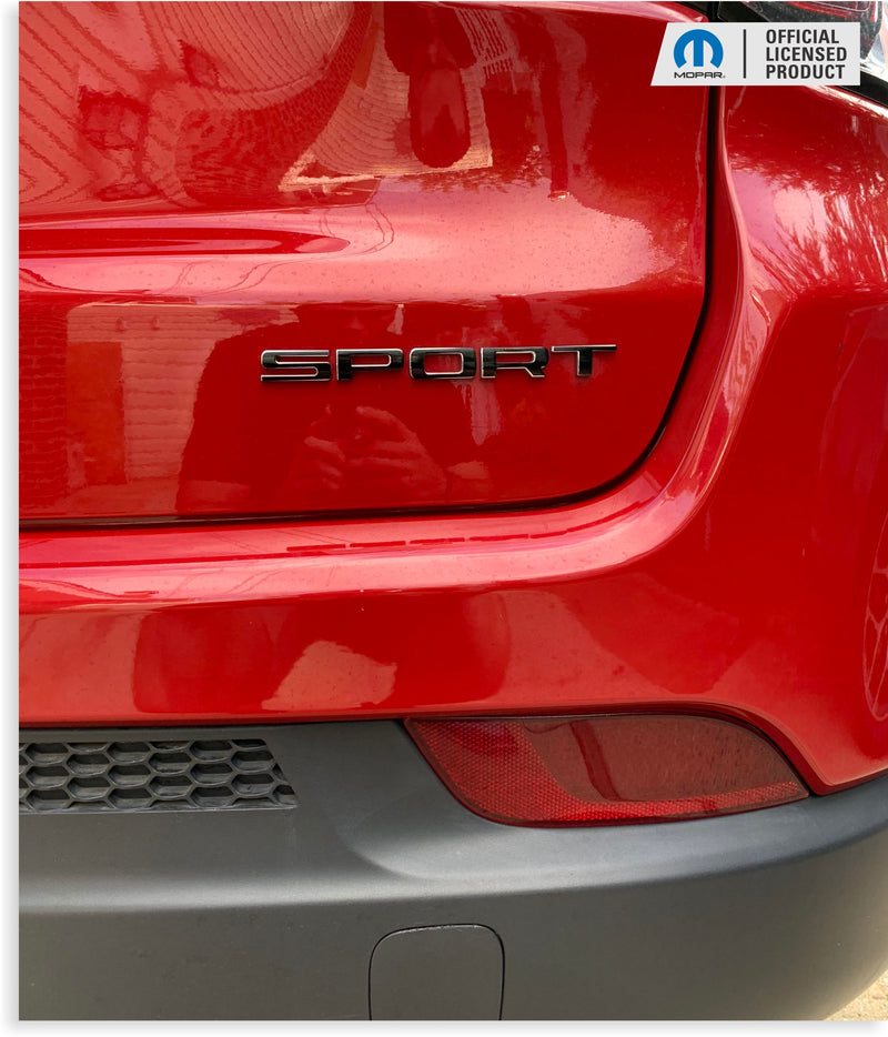 SPORT Emblem Overlay Decal   - Jeep Compass Sport