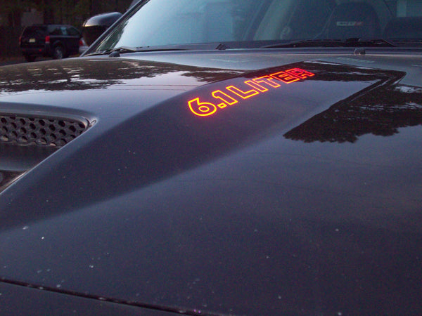 Cowl Hood Decals - Dodge Charger 5.7 6.1 6.4