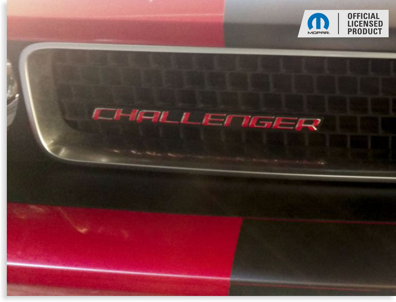 CHALLENGER Grille Emblem Overlay Decal - 2008-2014 Challenger