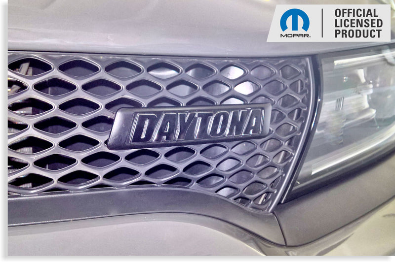 DAYTONA Grille Emblem Overlay Decal   - 17-23 Charger Daytona