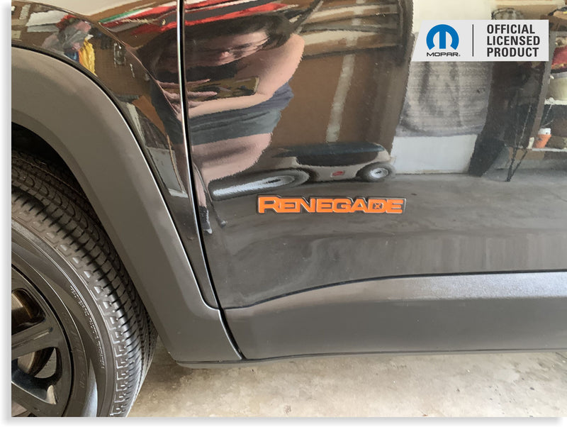 RENEGADE Emblem Inlay Decals   - Jeep Renegade