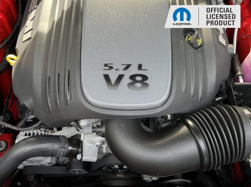 5.7L V8 Engine Cover Letter Overlays - Charger