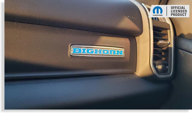 BIGHORN Glove Box Inlay Decal  - 2019 2020 2021 2022 2023 2024 Ram Bighorn