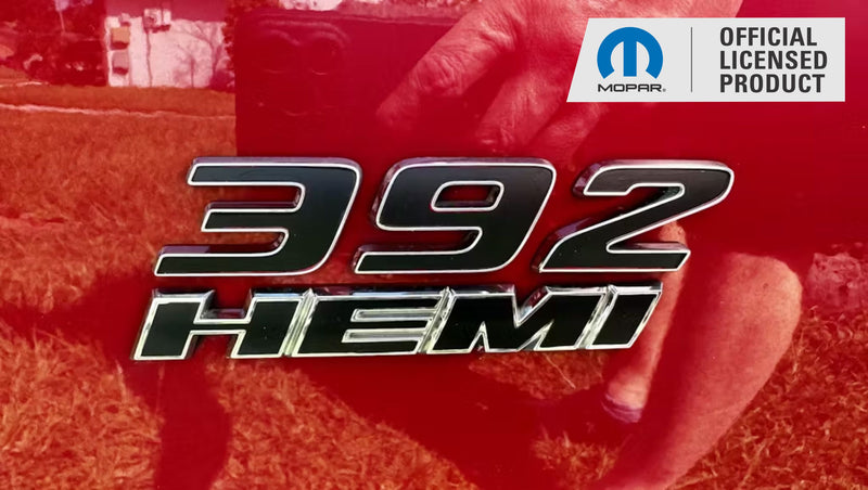 392 Hemi Fender Emblem Overlay Decals (pair)  - Dodge Challenger