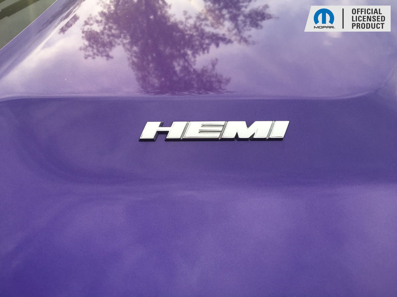 Hemi Emblem Overlay Decals (pair)  Dodge Challenger