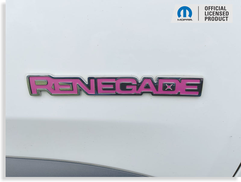 RENEGADE Emblem Inlay Decals   - Jeep Renegade