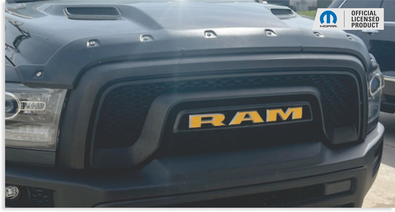 RAM Grille Emblem Overlay Decal   - 2019-2024 Ram 1500 Classic Warlock