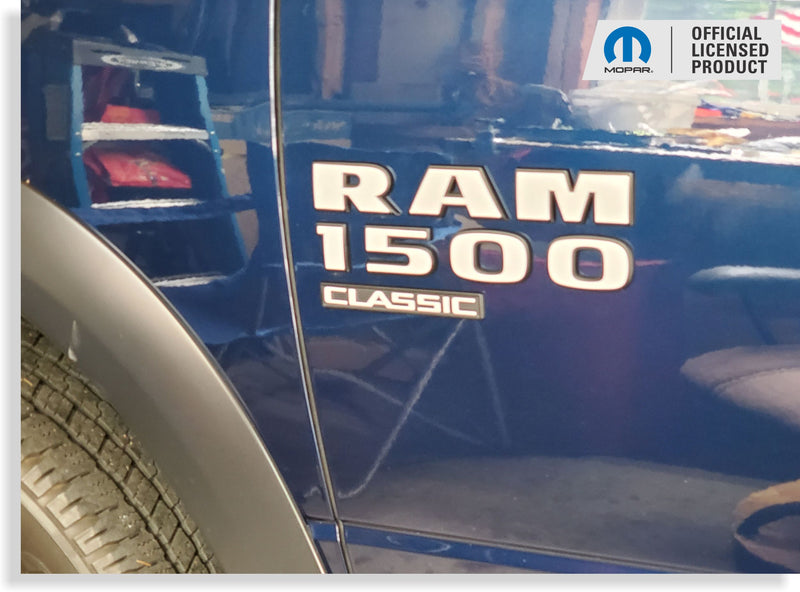 RAM 1500 Emblem Overlay Decals   - 2019-2024 Ram 1500 Classic