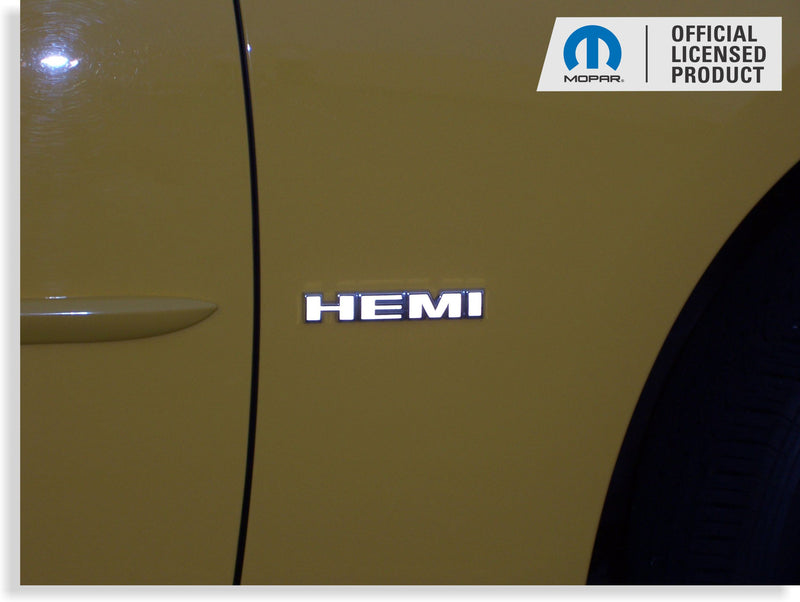 Hemi Emblem Overlay Decals (pair)  - 2005-2008 Magnum