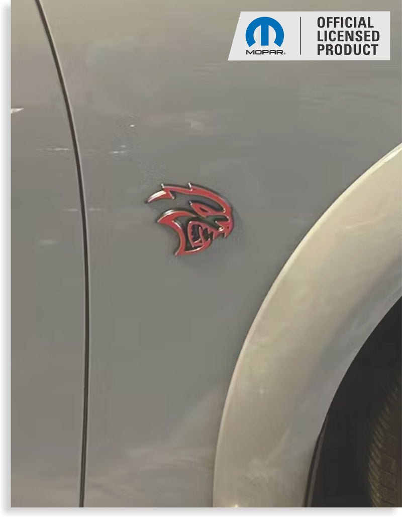 Hellcat Emblem Overlay Decals (pair) - Charger SRT Hellcat