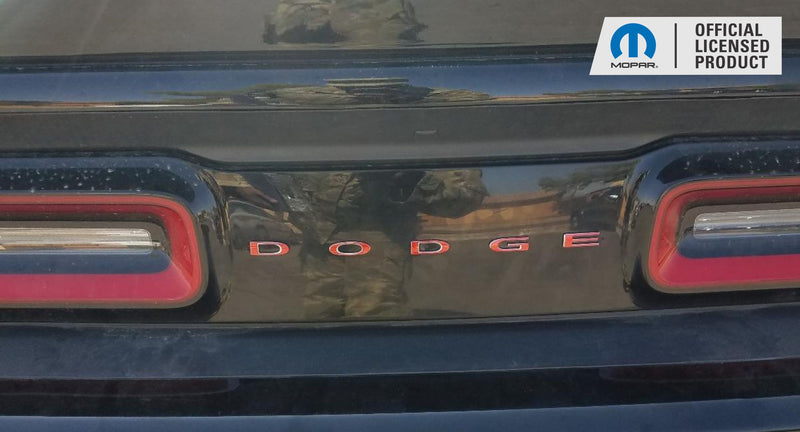 DODGE Trunk Lettering Emblem Overlay Decal - 2015-2023 Challenger