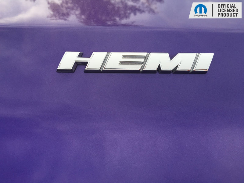 Hemi Emblem Overlay Decals (pair)  Dodge Challenger