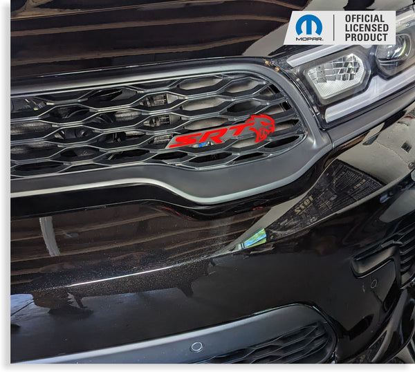 Durango SRT Hellcat Grille and Liftgate Emblem Overlay Decals