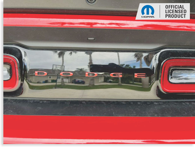 DODGE Trunk Lettering Emblem Overlay Decal - 2015-2023 Challenger