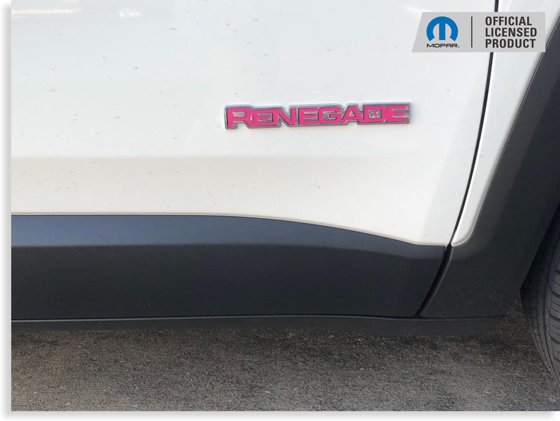 RENEGADE Emblem Inlay Decals   - Jeep Renegade