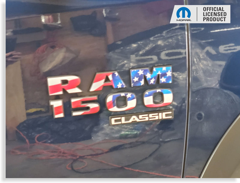 RAM 1500 Emblem Overlay Decals   - 2019-2024 Ram 1500 Classic