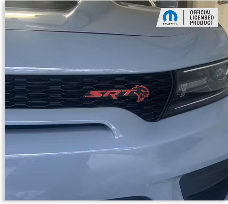 SRT Emblem Overlay Decals - 2018-2023 Dodge Charger SRT Hellcat