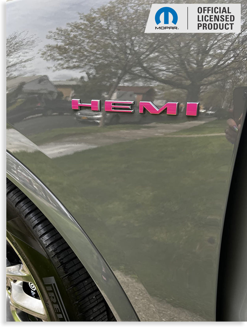 HEMI Fender Emblem Overlay Decal Stickers - 2020-2024 Durango R/T