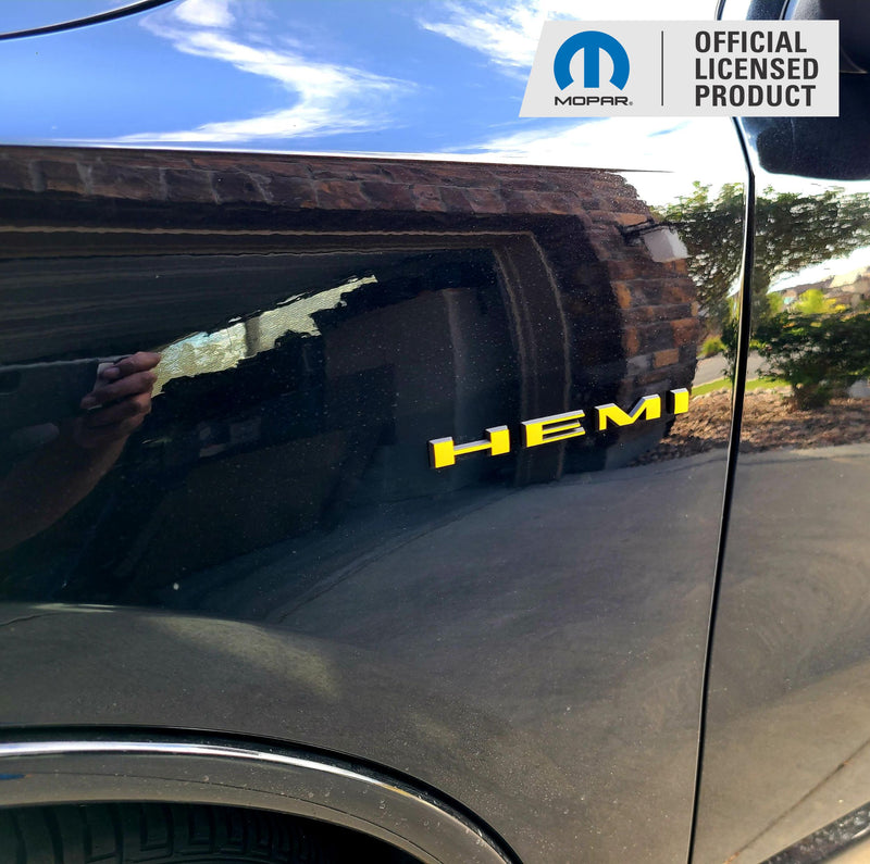 HEMI Fender Emblem Overlay Decal Stickers - 2020-2024 Durango R/T