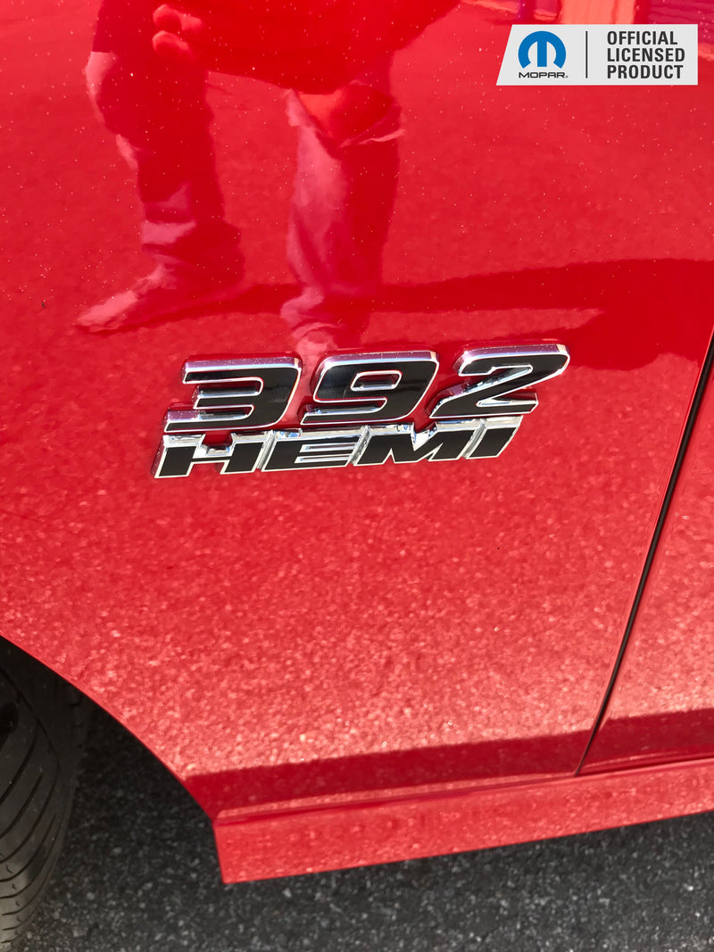 392 Hemi Fender Emblem Overlay Decals (pair)  - Dodge Challenger