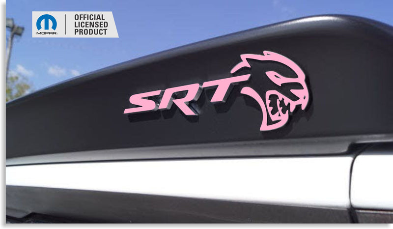 SRT Front and Rear Emblem Overlay Decals - 2017 Challenger SRT Hellcat