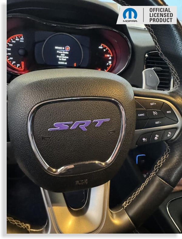 SRT Steering Wheel Emblem Overlay Decal   - 2018-2025 Durango SRT