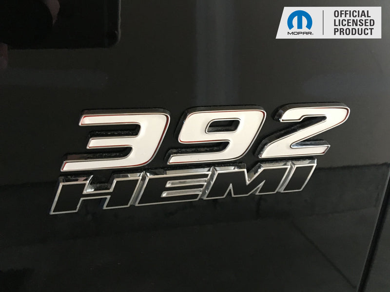 392 Hemi Fender Emblem Overlay Decals (pair)  - Dodge Challenger