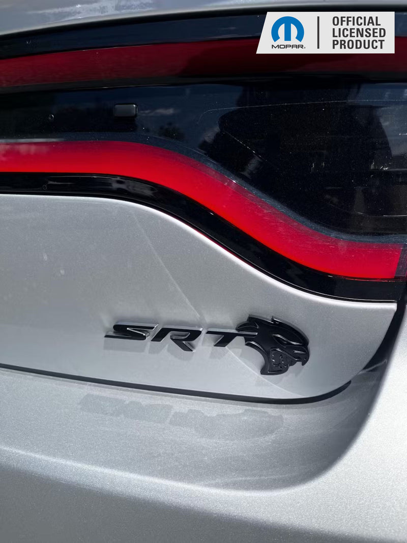 SRT Emblem Overlay Decals - 2018-2023 Dodge Charger SRT Hellcat