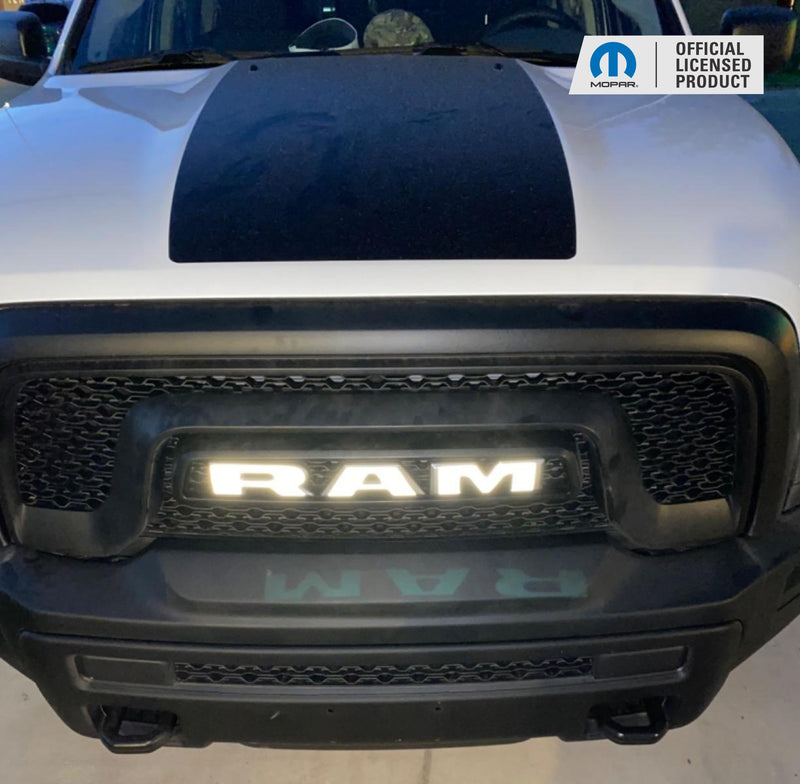 RAM Grille Emblem Overlay Decal   - 2015-2018 Ram Rebel