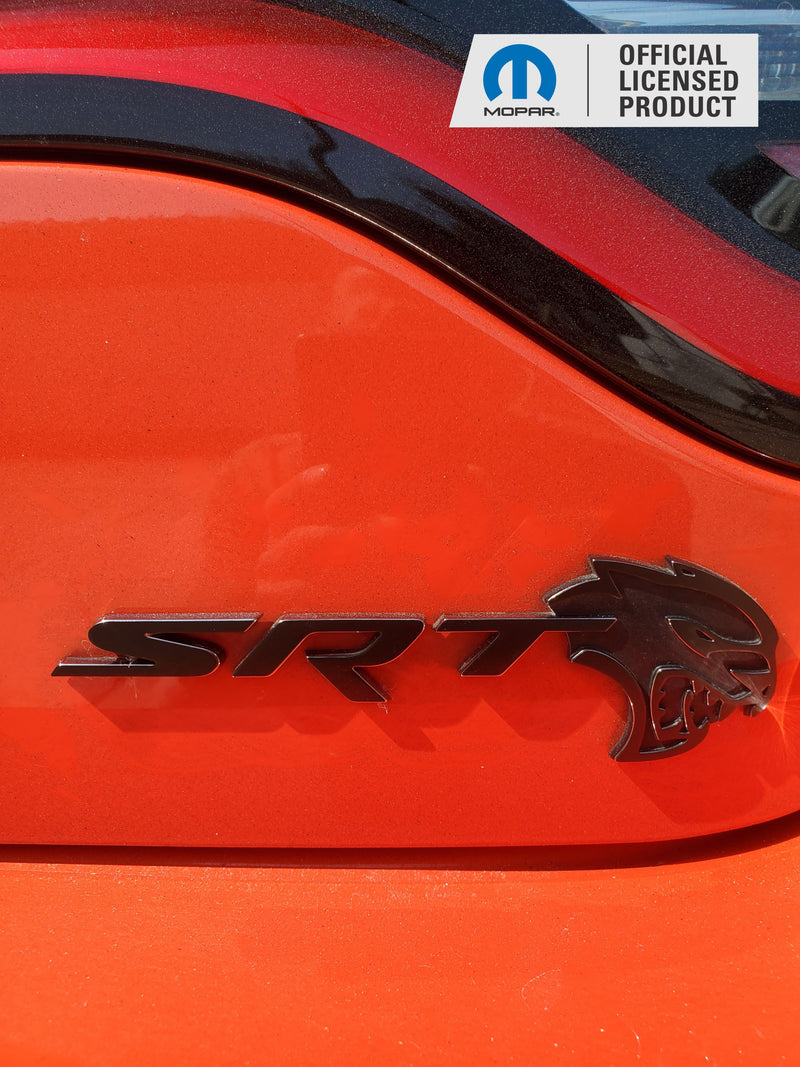 SRT Emblem Overlay Decals - 2018-2023 Dodge Charger SRT Hellcat