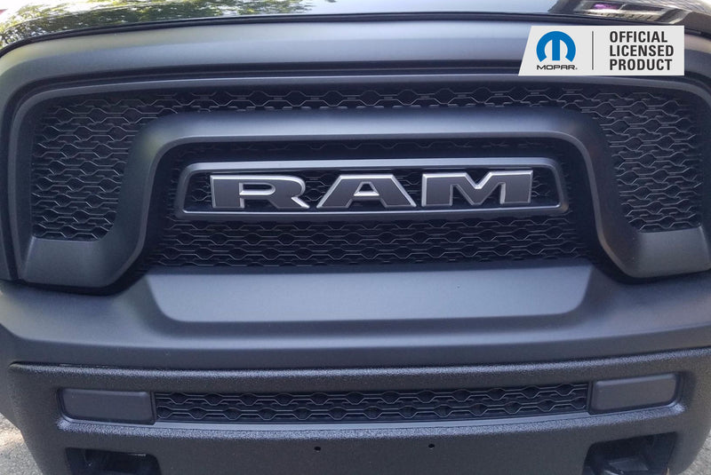 RAM Grille Emblem Overlay Decal   - 2015-2018 Ram Rebel