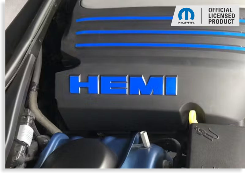 HEMI Lettering Engine Cover Decals - 11-24 Durango R/T