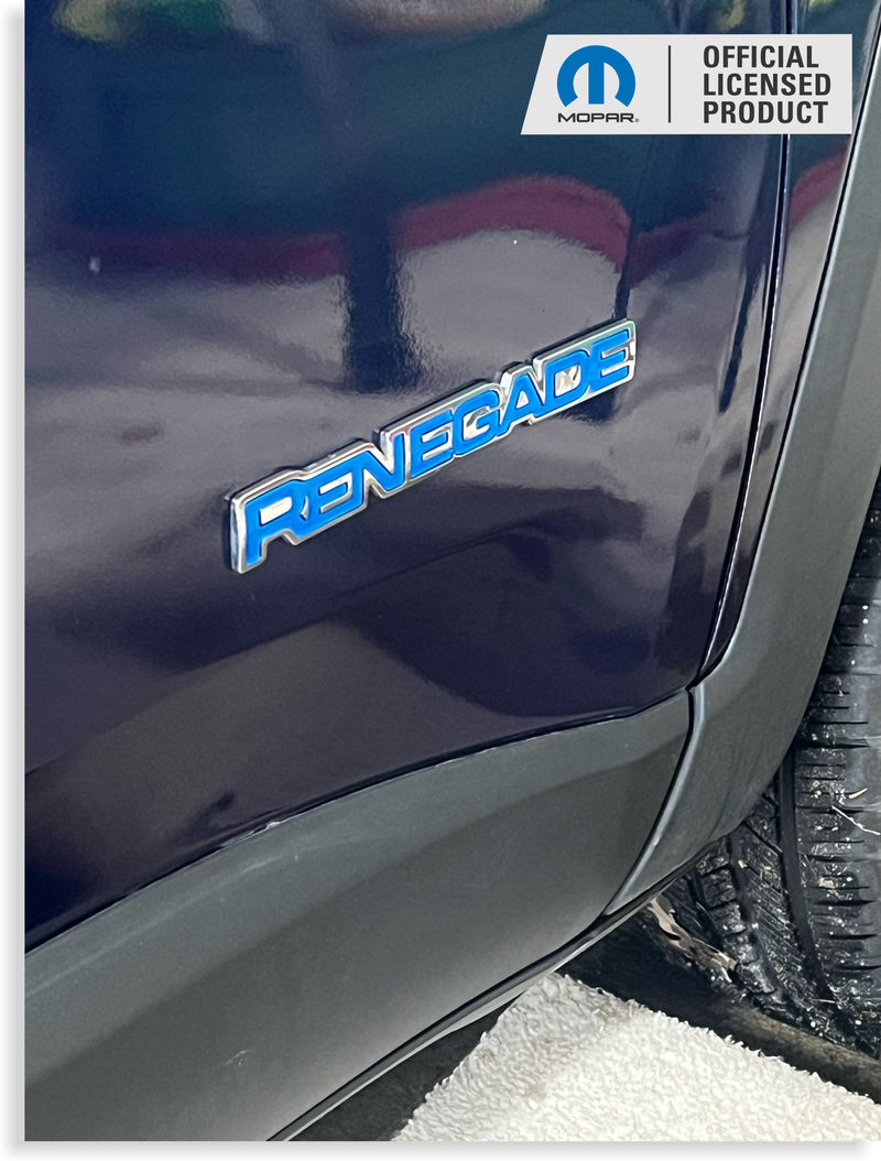 RENEGADE Emblem Inlay Decals   - Jeep Renegade