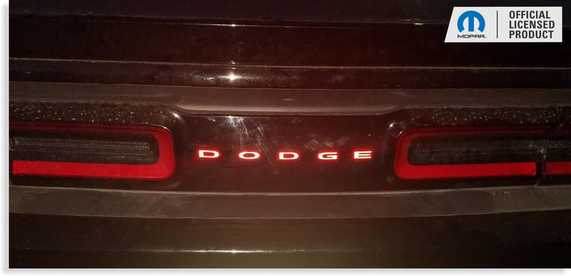 DODGE Trunk Lettering Emblem Overlay Decal - 2015-2023 Challenger