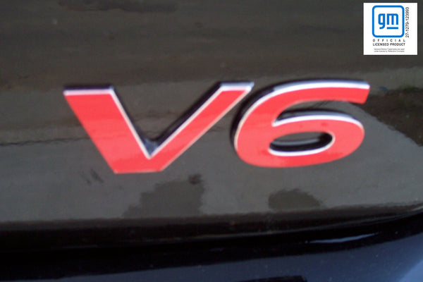 V6 Emblem Overlay Decal - Pontiac G6