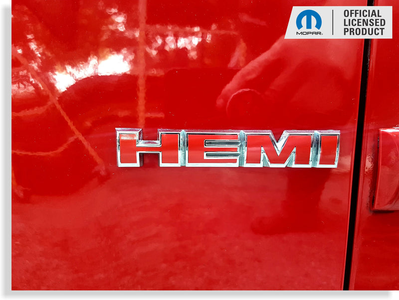 Hemi Emblem Overlay Decals (pair)  - 2005-2008 Magnum