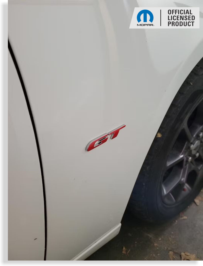 GT Fender Emblem Overlay Decals - 2017-2018 Dodge Challenger GT