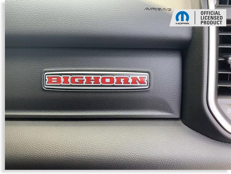 BIGHORN Glove Box Inlay Decal  - 2019 2020 2021 2022 2023 2024 Ram Bighorn