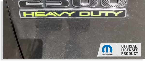 HEAVY DUTY Door Emblem Overlay Decals   - 2013-2018 Ram 2500