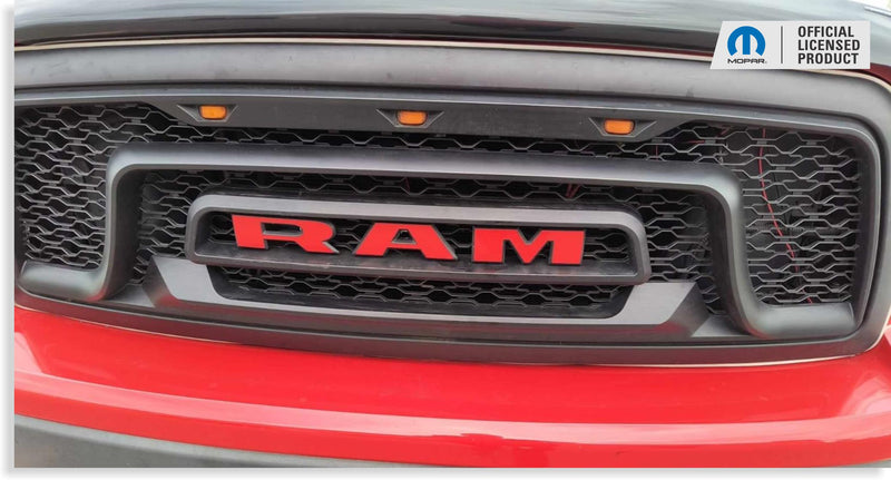 RAM Grille Emblem Overlay Decal   - 2015-2018 Ram Rebel