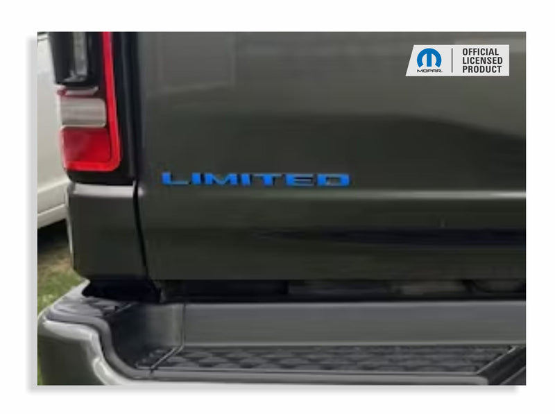 LIMITED Tailgate Emblem Overlay Decal - 2019-2025 Ram Limited 1500