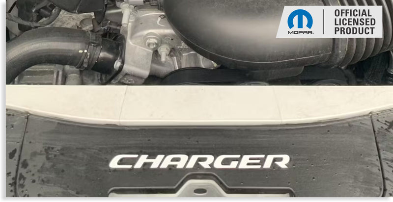 CHARGER Radiator Cover Lettering Overlay Decal