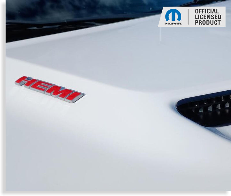 Hemi Emblem Overlay Decals (pair)  Dodge Challenger